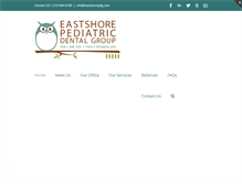 Tablet Screenshot of eastshorepediatricdental.com